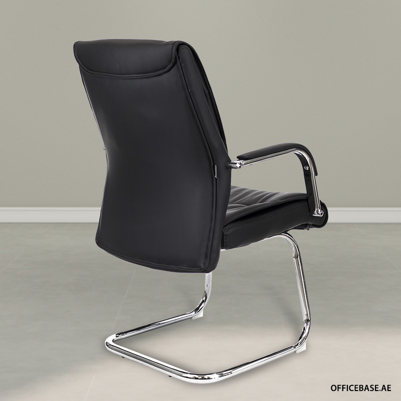 Buy Bond Visitors Mid Back PU Leather Chair Bond CF PU Black In Dubai   3764606037 